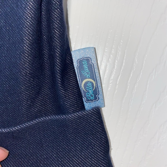 3 for $19 Ella Bella Luna Maxaloones Faux Jean Shorts Bumpants 6m- 3t EUC - Picture 2 of 7